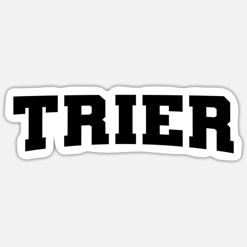 Trèves - Sticker taille S (10 x 10 cm) - blanc mat