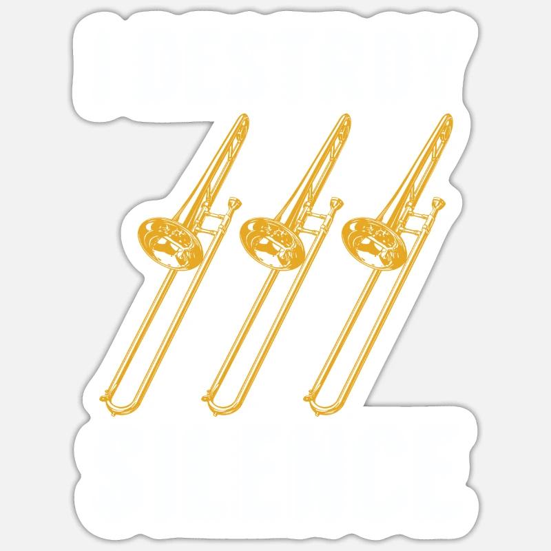 Trombone Sticker size S (10 x 10 cm)