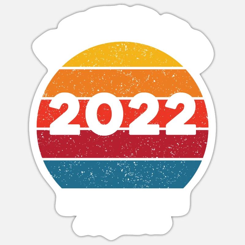 Devis de retraite Retraité 2022 Pas mon problème Sticker taille S (10 x 10 cm)