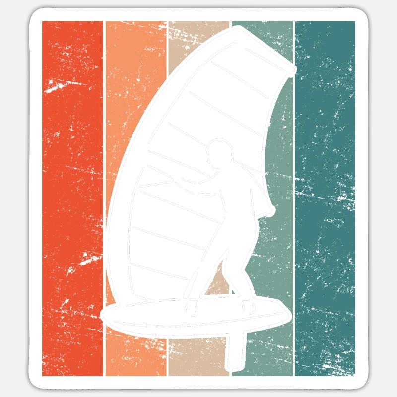 Wing Foil - Sticker size S (10 x 10 cm) - white matte