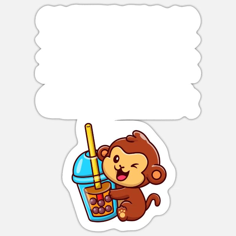 Bubble Tea Bubble Tea Fan Articles Bubble Sticker size S (10 x 10 cm)
