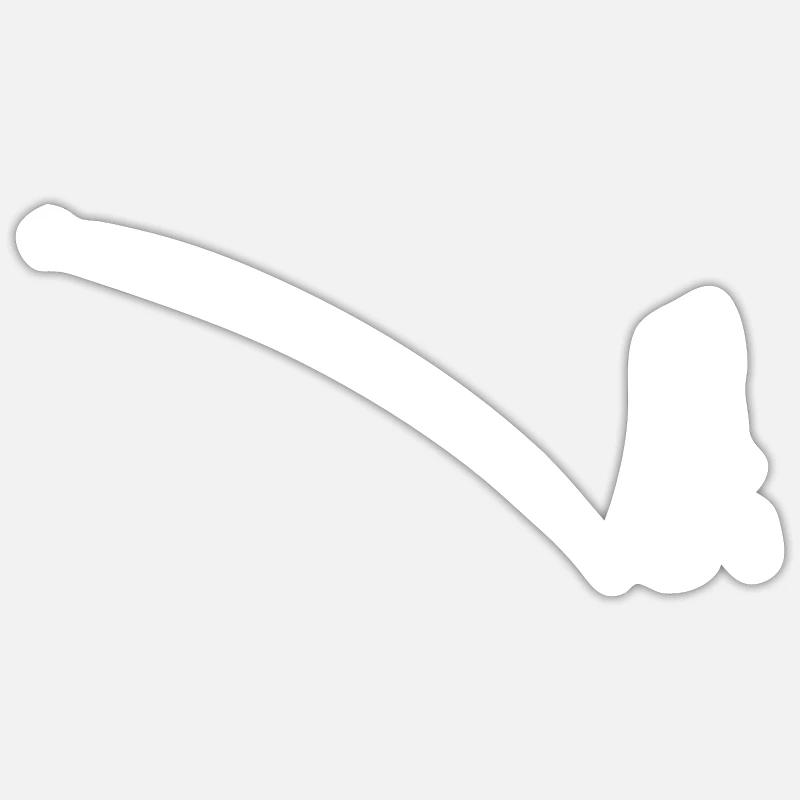 Golfe - Sticker taille S (10 x 10 cm) - blanc mat