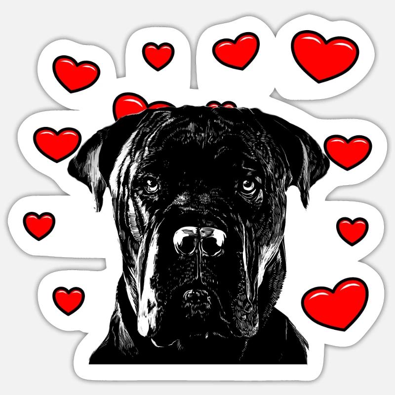 Cane corso Sticker taille S (10 x 10 cm)