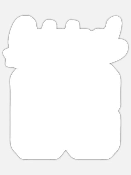 Geboren 63 Geburtstagsshirt - Sticker Größe S (10 x 10 cm) - Mattweiß
