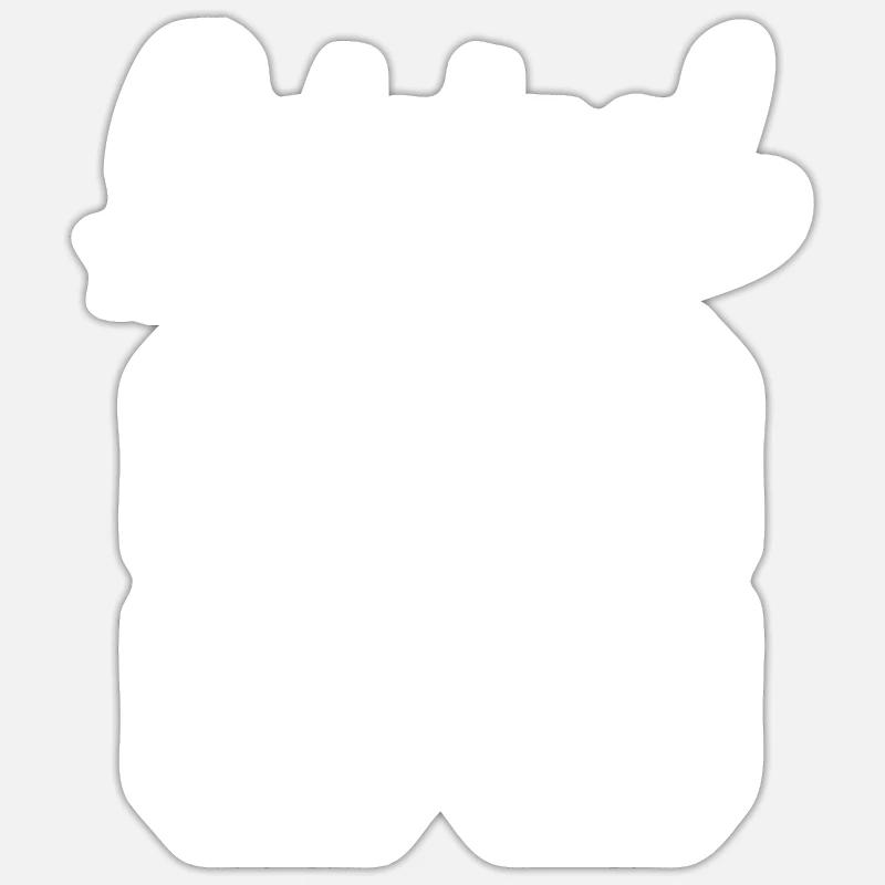 83 nés Gift - Sticker taille S (10 x 10 cm) - blanc mat