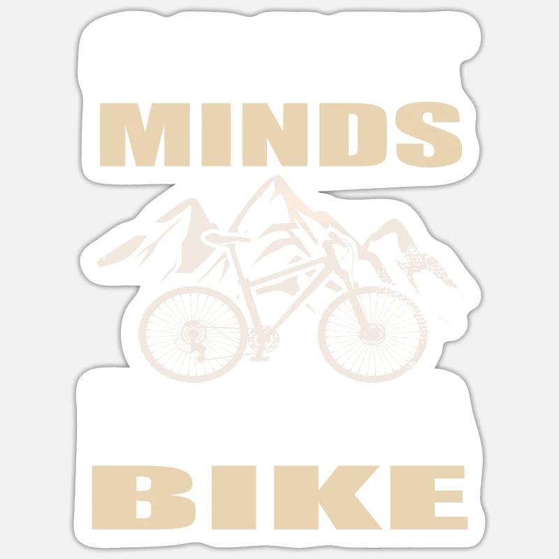 Bicycle - Sticker size S (10 x 10 cm) - white matte