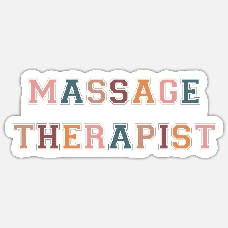Massagetherapie Massagetherapeutin Sticker Größe S (10 x 10 cm)