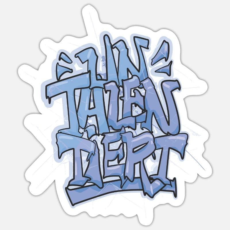 TalentedGraffiti Design Sticker size S (10 x 10 cm)