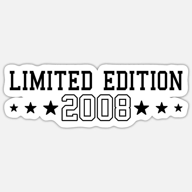 Édition Limitée Anniversaire 2008 - Sticker taille S (10 x 10 cm) - blanc mat