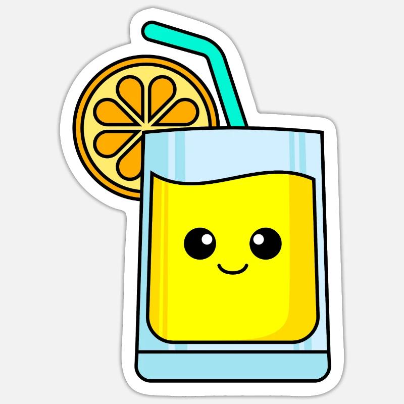Lemonade Comic - Sticker size S (10 x 10 cm) - white matte