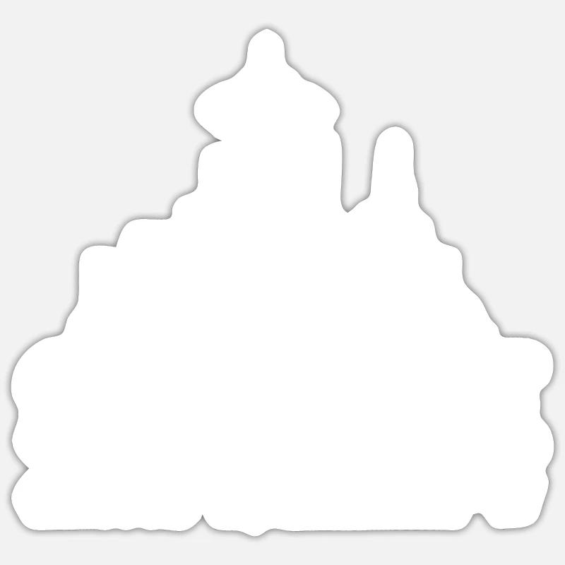 Seattle - Sticker Größe S (10 x 10 cm) - Mattweiß