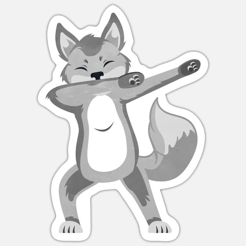 Polar fox - Sticker size S (10 x 10 cm) - white matte