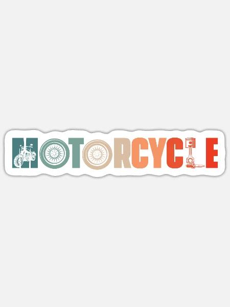 Retro Motorrad Biker Vintage Motorradfahrer - Sticker Größe S (10 x 10 cm) - Mattweiß