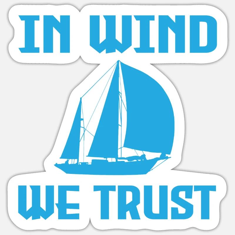 Sail - Sticker size S (10 x 10 cm) - white matte