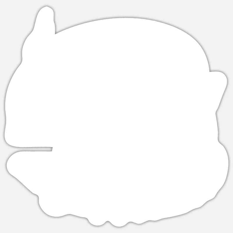 carp hunter - Sticker Größe S (10 x 10 cm) - Mattweiß