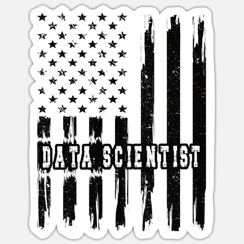 Data Scientist Geschenke Big Data Data Science Sticker Größe S (10 x 10 cm)