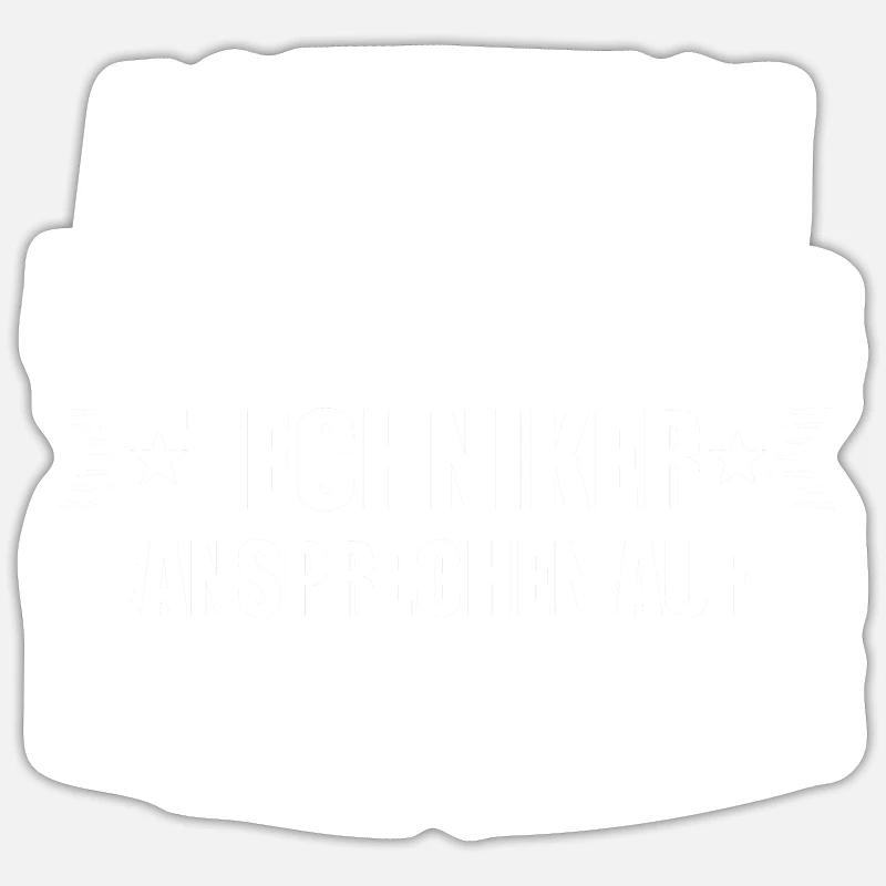 Techniker Ingenieur Technik Geschenk Sticker Größe S (10 x 10 cm)