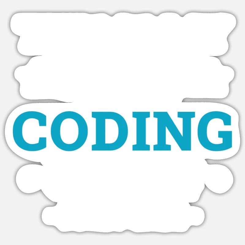 Informaticiens en programmation de codage Sticker taille S (10 x 10 cm)