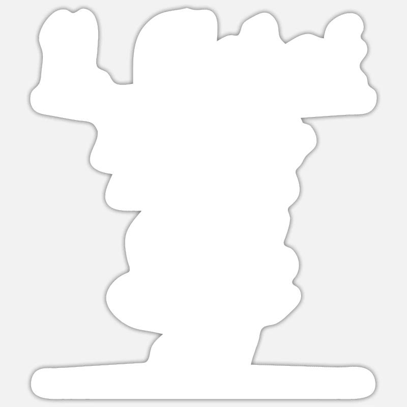 Das 11. Gebot - Sticker Größe S (10 x 10 cm) - Mattweiß