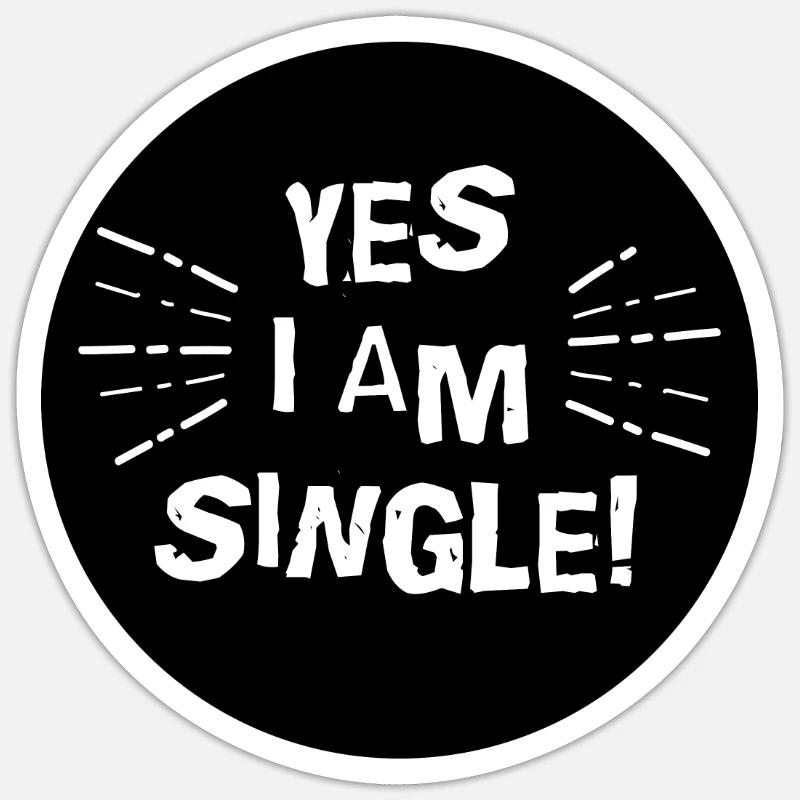 Single - Sticker Größe S (10 x 10 cm) - Mattweiß