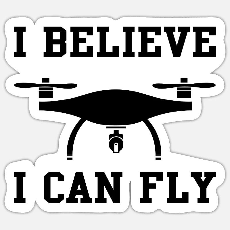 Drones Drone Pilote Drone Fly Drone Vol Drone Sticker taille S (10 x 10 cm)