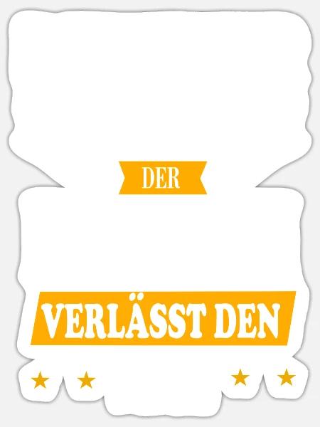 Rentner 2023 Hirsch - Sticker Größe S (10 x 10 cm) - Mattweiß