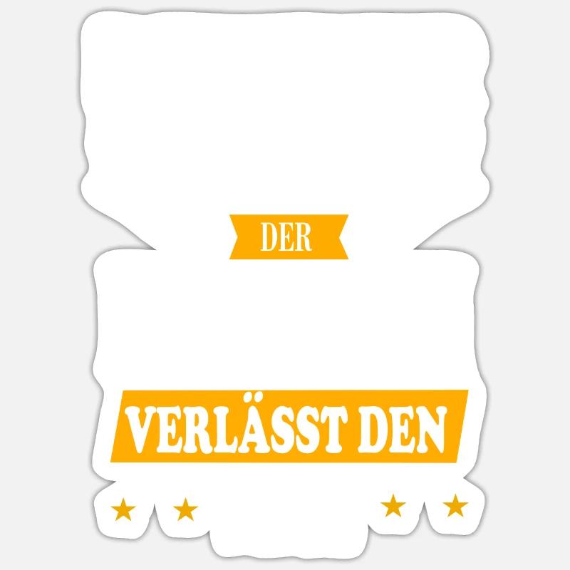 Rentner 2023 Hirsch - Sticker Größe S (10 x 10 cm) - Mattweiß