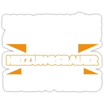 Heizungsbauer Heizungsbau Heizung Geschenk - Sticker Größe S (10 x 10 cm) - Mattweiß - Vorne