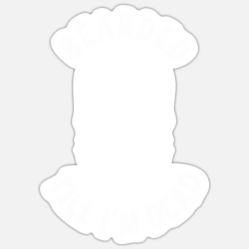 Vollbart Bart Bartträger Hipster Mann Sticker Größe S (10 x 10 cm)