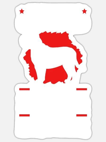 Ohne meinen Cane Corso Italiano Cane Corso - Sticker Größe S (10 x 10 cm) - Mattweiß