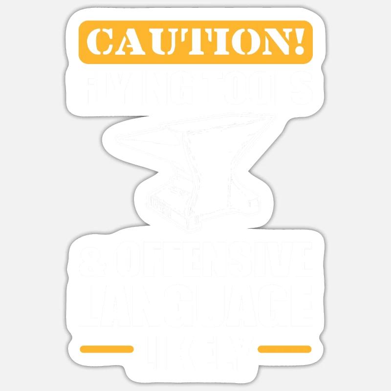 Metalworking Flying Tools Blacksmith Sticker Größe S (10 x 10 cm)