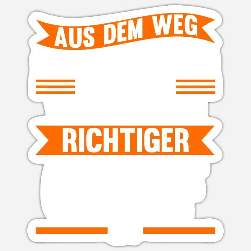 Chef Leiter Direktor Geschenk - Sticker Größe S (10 x 10 cm) - Mattweiß
