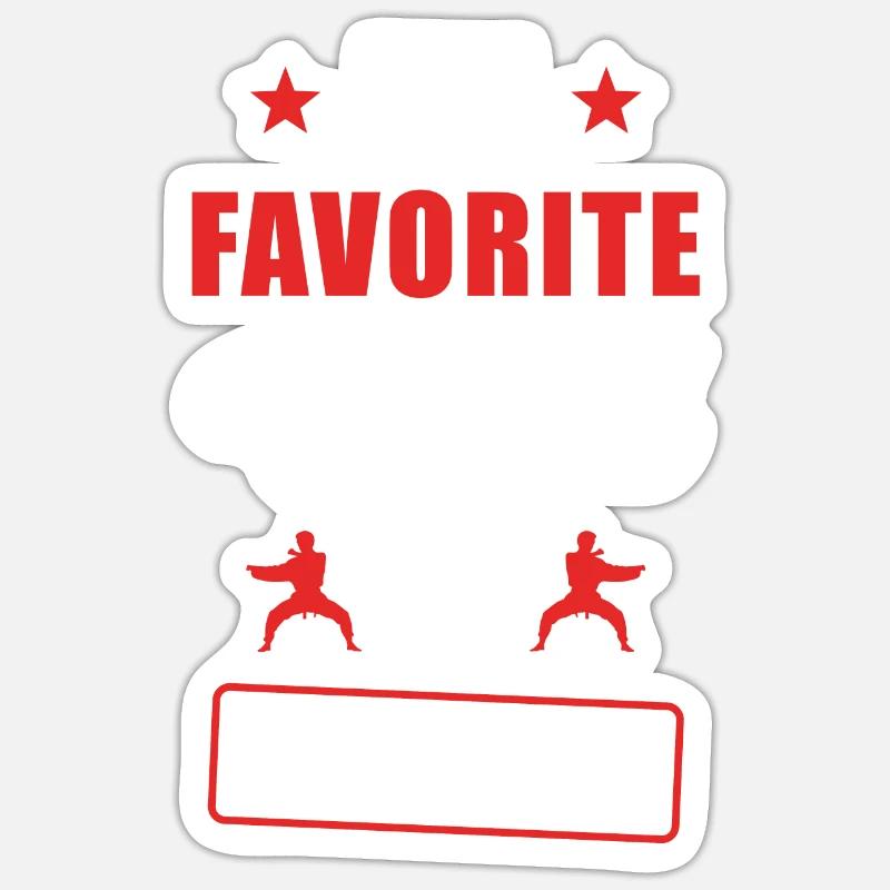 Karate - Sticker size S (10 x 10 cm) - white matte