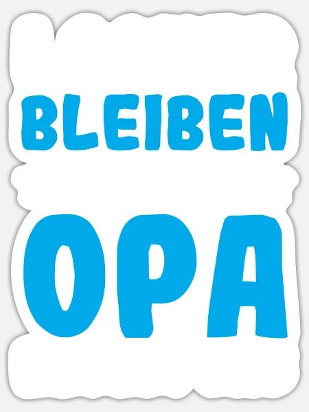 Opa Großvater Bester Opa Geschenk - Sticker Größe S (10 x 10 cm) - Mattweiß