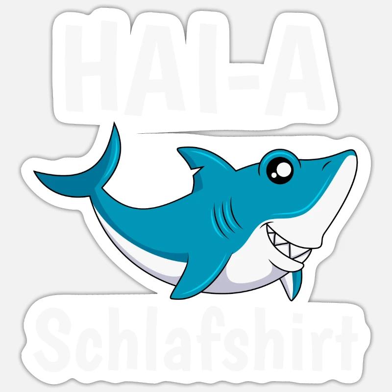 Hai-A Schlafshirt offizielles Schlaf Sticker Größe S (10 x 10 cm)