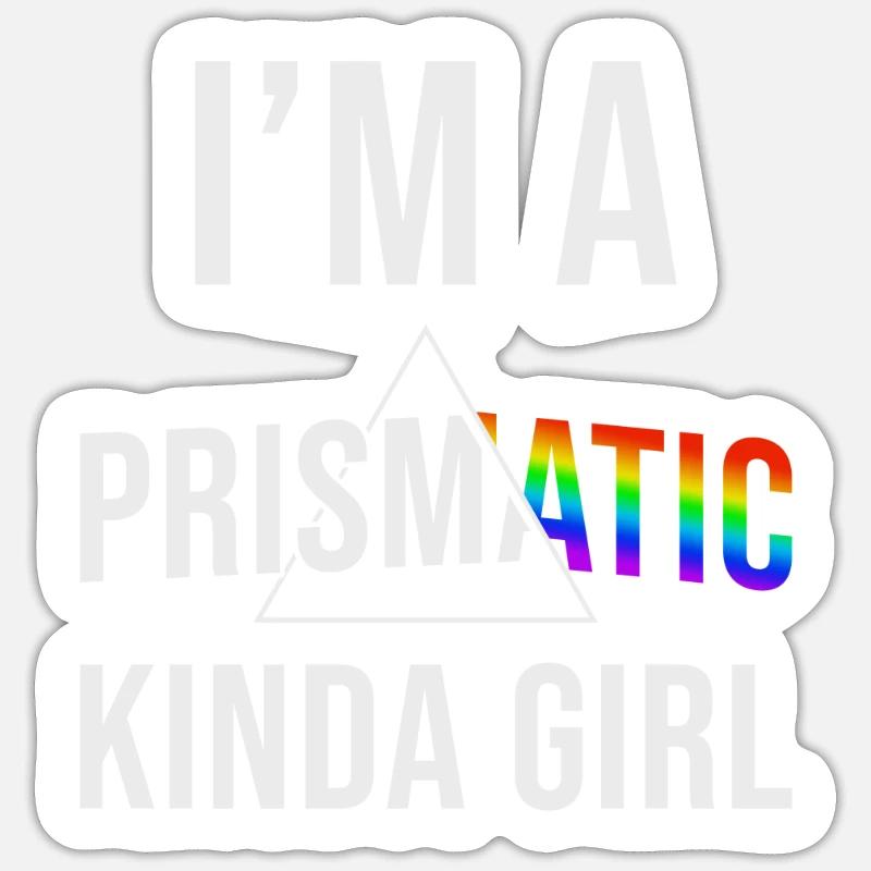 Prisme - Sticker taille S (10 x 10 cm) - blanc mat