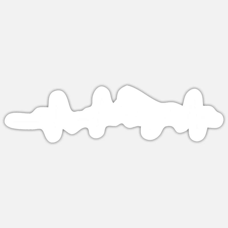 Herzschlag Stolzer Pilot Flugzeug Luftfahrt - Sticker Größe S (10 x 10 cm) - Mattweiß