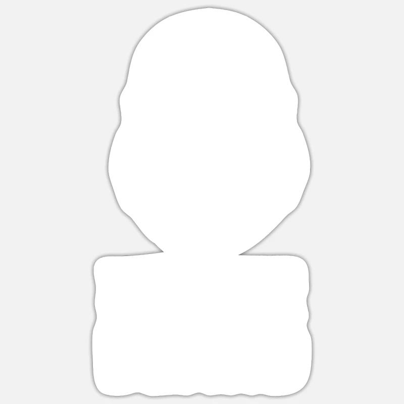 Vollbart Bart Bartträger Hipster Mann Sticker Größe S (10 x 10 cm)