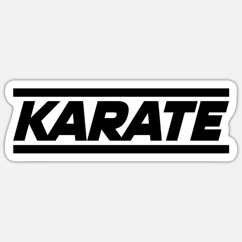 Karate - Sticker size S (10 x 10 cm) - white matte