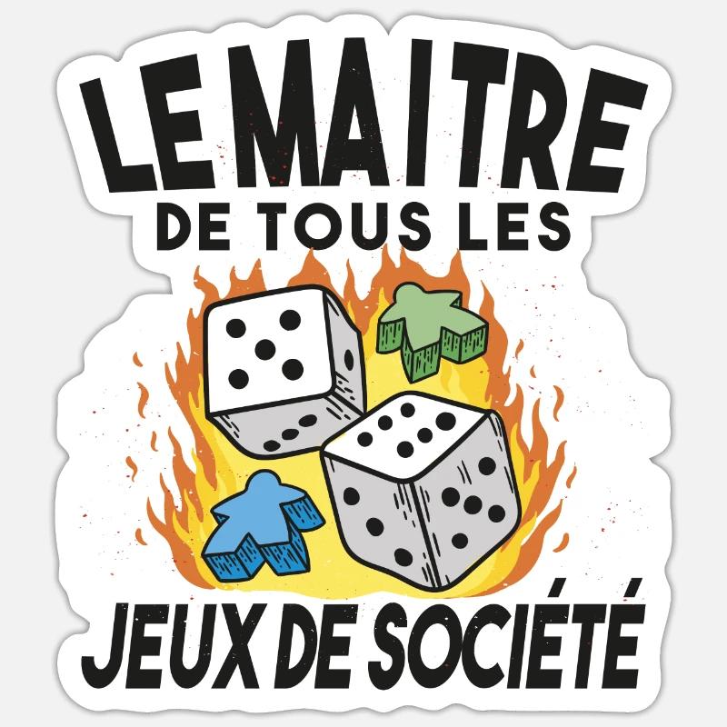 Dice Roleplaying Game Tabeltop RPG Boardgame - Sticker Größe S (10 x 10 cm) - Mattweiß