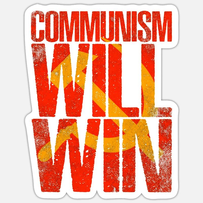 Kommunismus wird siegen Sticker Größe S (10 x 10 cm)