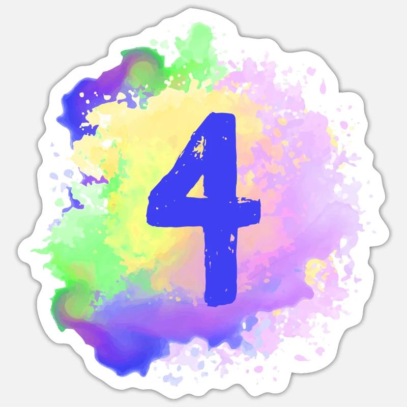 4 Nombre d’objets blob Sticker taille S (10 x 10 cm)