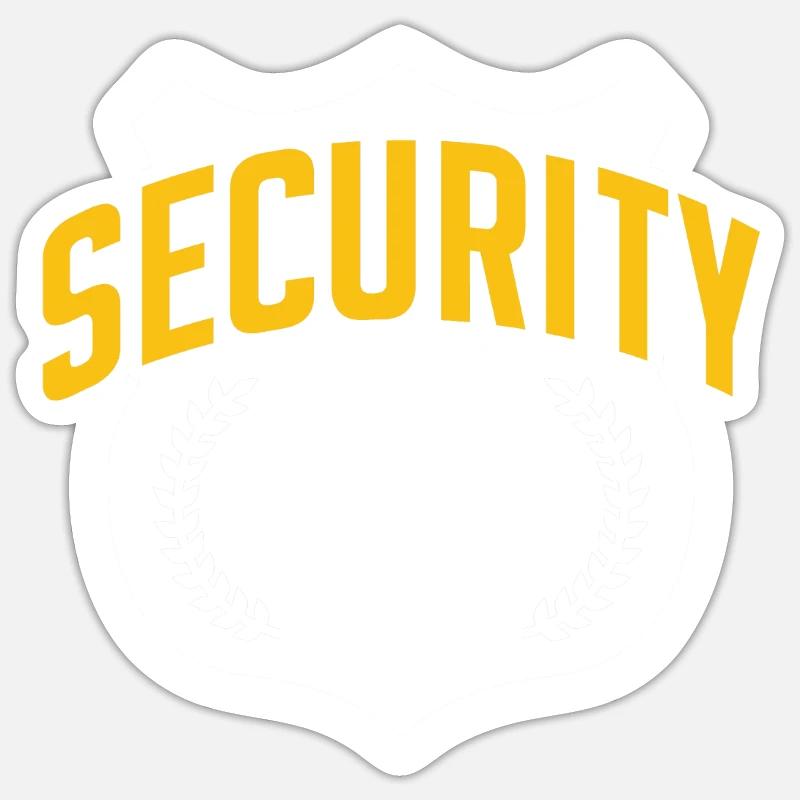 Videur de sécurité Garde de sécurité Sticker taille S (10 x 10 cm)