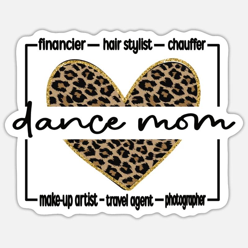 Tänzerin Mutter Tanzmama Mama Von Tänzerin Mutter - Sticker Größe S (10 x 10 cm) - Mattweiß