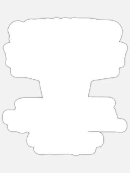 Schonend Behandeln 53. Geburtstag Einzelstück 53 - Sticker Größe S (10 x 10 cm) - Mattweiß