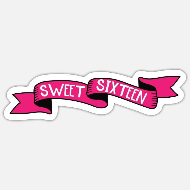 Doux 16 - Sticker taille S (10 x 10 cm) - blanc mat