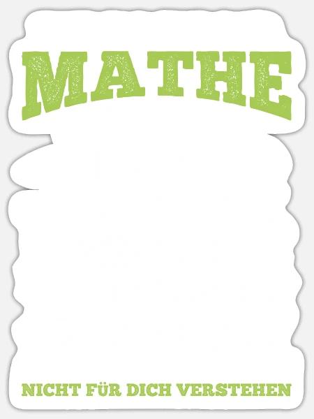 Mathematiker Mathematik Lehrer - Sticker Größe S (10 x 10 cm) - Mattweiß