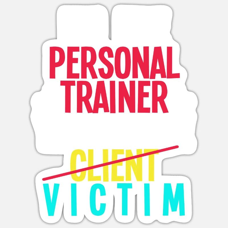 Personal Trainer - Sticker size S (10 x 10 cm) - white matte