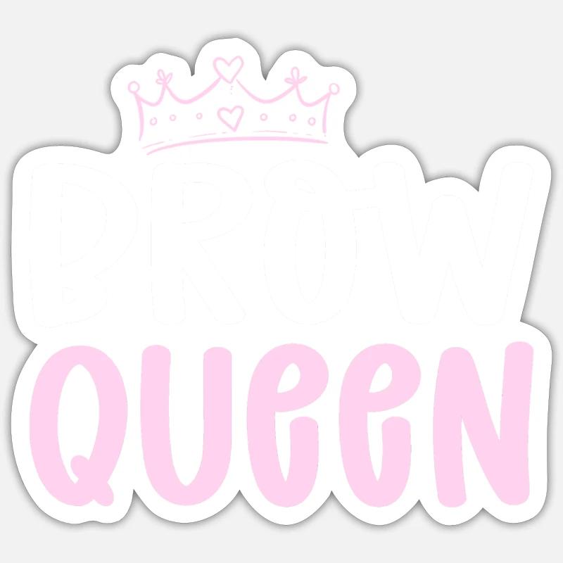 Brow queen. Microblading Eyebrow Sticker size S (10 x 10 cm)