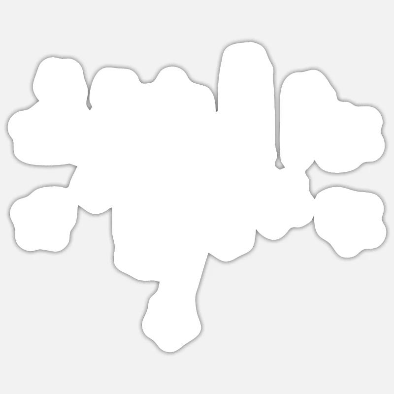 Starry sky - Sticker size S (10 x 10 cm) - white matte